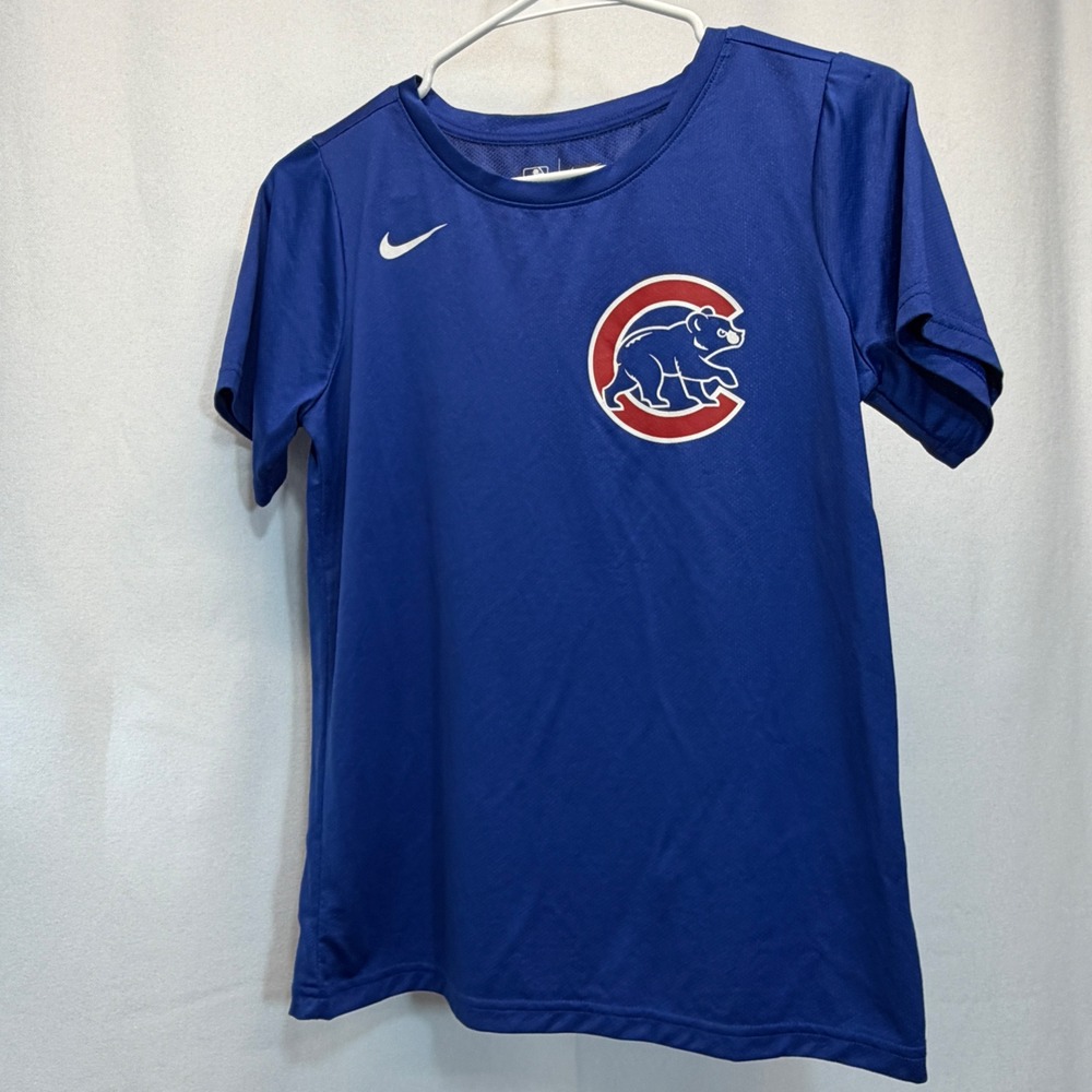 Chicago Cubs Youth Large Jersey Nike Shirt Blue Number 12 Baseball Team MLB Tee